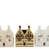 JOLIE COZY GOLD HOUSES T-LIGHT ASS 18X9X21CM