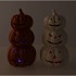 JOLIE SCOTTISH ORANGE PUMPKIN LED LIGHT 12X12X24 CM