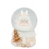 GLOWY COZY GOLD SNOWGLOBE 10X10X14CM