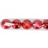 DECO UNBREAKABLE RED BALL SET 5 80MM