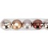 DECO UNBREAKABLE AMBER BALL SET 5 80MM