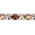 DECO UNBREAKABLE AMBER BALL SET 6 70MM