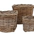 RATTAN KUBOO BASKET SQUARE S/3 W15/20/25 H13/18/22