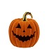 AUTUMN FLOCK SCOTTISH SPICE PUMPKIN FACE LED 13X13X14CM