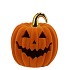 AUTUMN FLOCK SCOTTISH SPICE PUMPKIN FACE LED 15X15X17CM