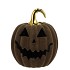 AUTUMN FLOCK SCOTTISH GREEN PUMPKIN FACE LED 17X17X21CM
