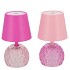 LUCE JOLLY PINK GLASS GLOBE LED ASS 11X11X20CM