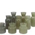JAZZ NORDIC GREEN MIX COLORED VASE ASS 7X14CM