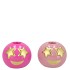 SMILEY JOLLY FUCHSIA CANDLE H 7X6CM