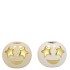 SMILEY COZY SAND CANDLE H 7X6CM