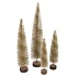 SPARKLE TWIST NORDIC SAND SNOW TREE 45X10CM NM