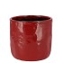 IRON STONE RED GLAZED POT 12X11CM