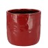 IRON STONE RED GLAZED POT 13X13CM