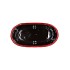 IRON STONE RED GLAZED OVAL POT 23X9X10CM