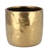 IRON STONE GOLD GLAZED POT 16X15CM