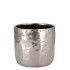 IRON STONE SILVER GLAZED POT 9X8CM