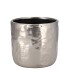 IRON STONE SILVER GLAZED POT 12X11CM