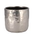 IRON STONE SILVER GLAZED POT 13X13CM