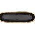 IRON STONE GOLD GLAZED OVAL POT 32X10X8CM