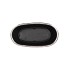 IRON STONE SILVER GLAZED OVAL POT 23X9X10CM