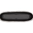 IRON STONE SILVER GLAZED OVAL POT 32X10X8CM
