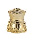JOLIE COZY GOLD KING CANDLE H 9X8X11CM