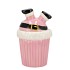 JOLIE JOLLY PINK SANTA JAR 14X14X21CM