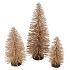 SPARKLE TREE SNOW COZY GOLD 30X16CM