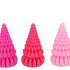 CANDLE FROSTY PAGODA TREE JOLLY PINK MIX ASS 7X14CM ASS NM