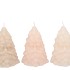 CANDLE FROSTY TREE MAN COZY SAND MIX 9X9CM NM