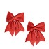 DECO SHINE BOW JOLLY RED 12X13CM PER 2
