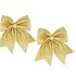 DECO SHINE BOW COZY GOLD 19X24CM P/2