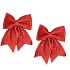 DECO SHINE BOW JOLLY RED 19X24CM PER 2