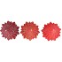 CANDLE FROSTY X-MAS TREE WILD RED MIX 6X12CM ASS