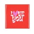 TILE LOVE YOU ORANGE 10X10X1CM
