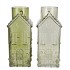 MILLE GREEN VASE HOUSE 13X13X30CM NM