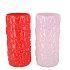 KIKKI RED PINK VASE HEART 11X22CM