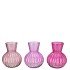 FELINE PINK MIX VASE ASS 9X11CM