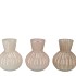 FELINE NATURAL MIX VASE ASS 14X17CM