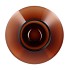 FILOU BROWN VASE SPHERE 28X32CM