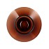 FILOU BROWN VASE SPHERE 22X25CM