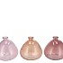 GRACE OLD PINK MIX VASE ASS 18X18CM