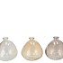 GRACE LIGHT BROWN MIX VASE ASS 18X18CM