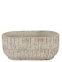 NOLA GREY BOWL 26X13X11CM