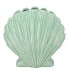 SHELLA GREEN VASE SCALLOP 26X15X26CM