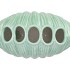 SHELLA GREEN VASE SCALLOP 26X15X26CM
