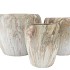 MONTY SAND POT FLOWER S/3 42X35/32/32/23X29CM