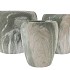 MONTY GREEN POT FLOWER S/3 42X35/32/32/23X29CM NM