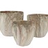 MONTY SAND POT ROUGH S/3 25X21/21X18/16X15CM