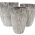MONTY GREY POT FLOWER LONG S/3 37X46/31X43/24X40CM
